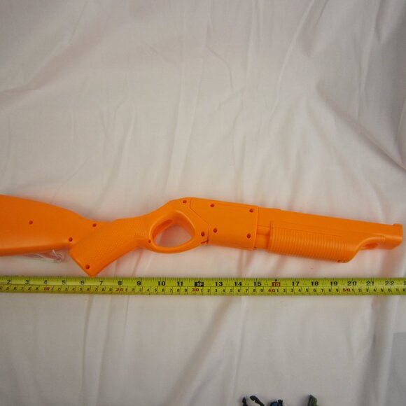 Nintendo Wii TOP Shotgun Gun Rifle Controller Accessory Orange No Logo - Picture 8 of 9